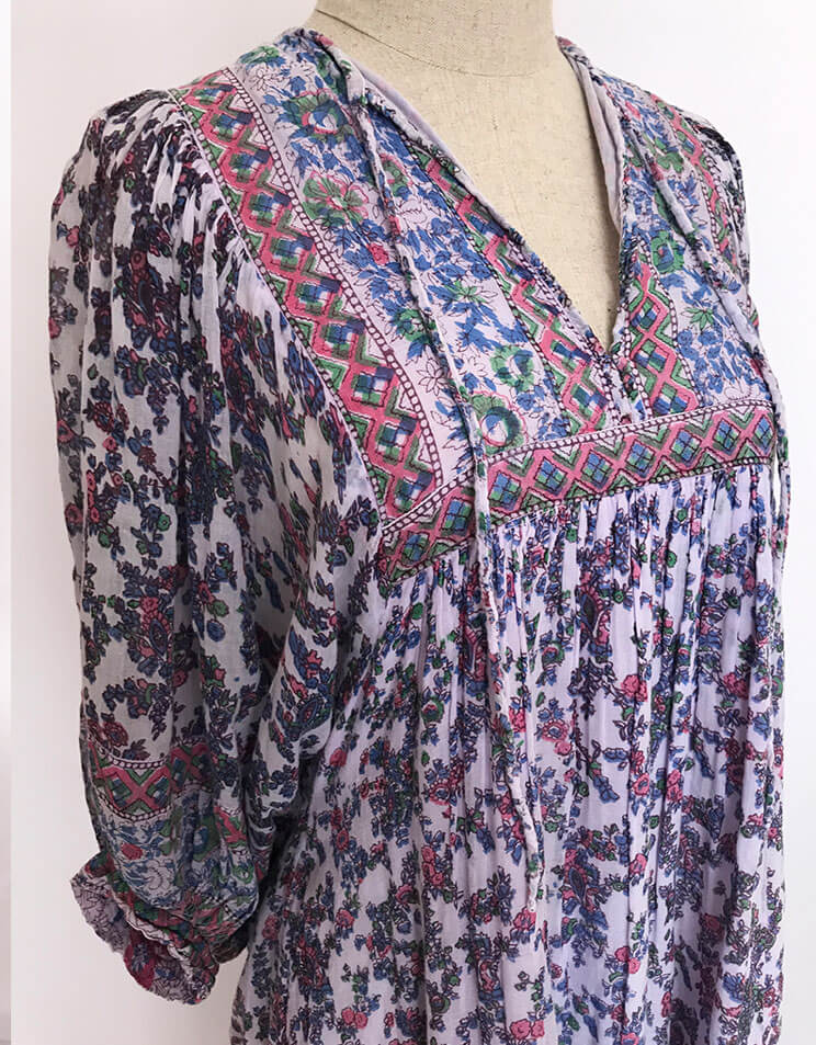 1970s  Vintage Flowor dress