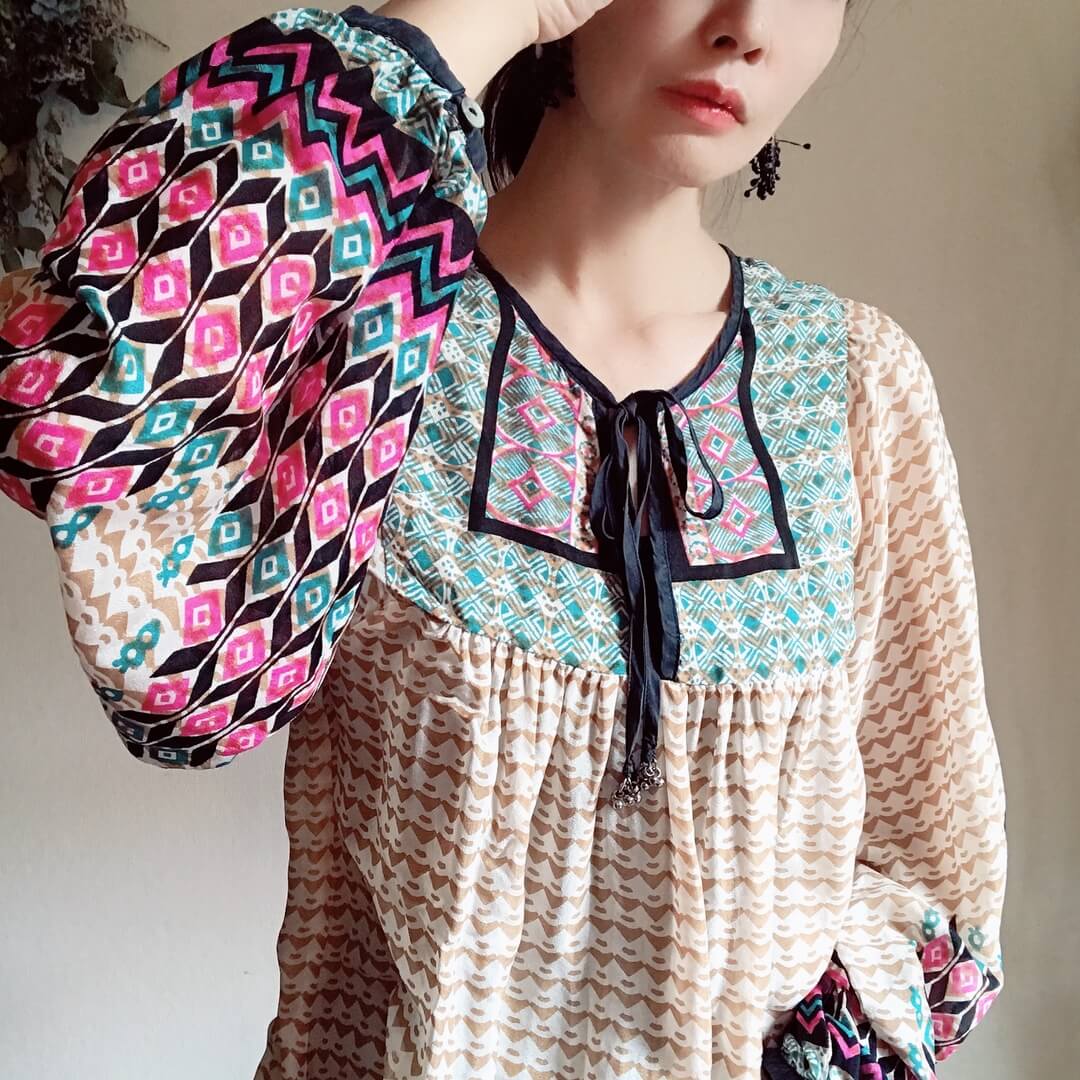 1970s Indian Silk Dress