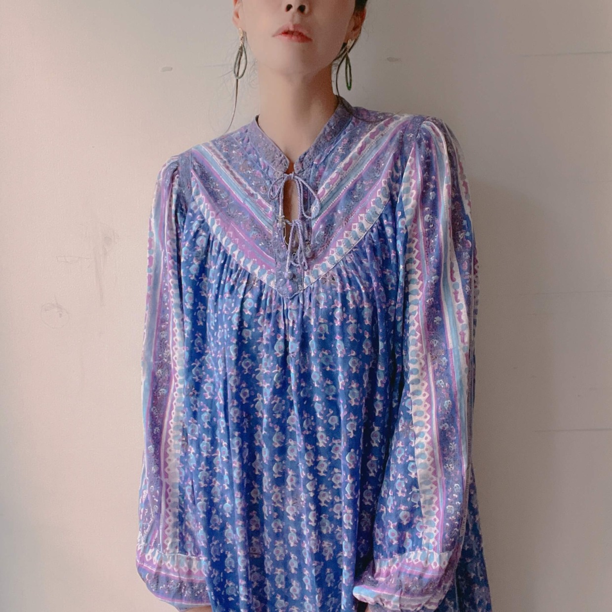 1970s Vintage INTERLINKS Purple Dress