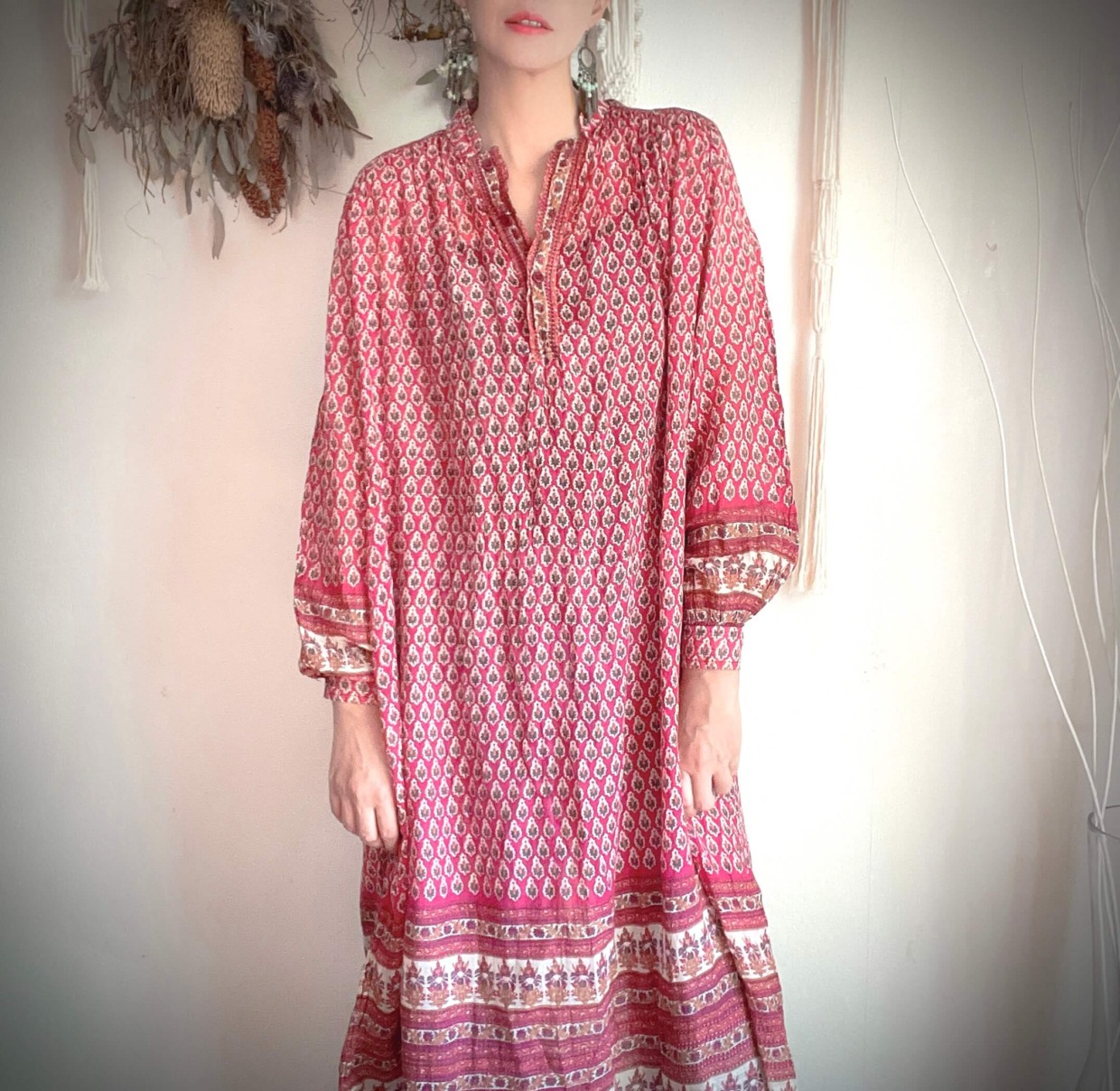 1970s vintage red Dress