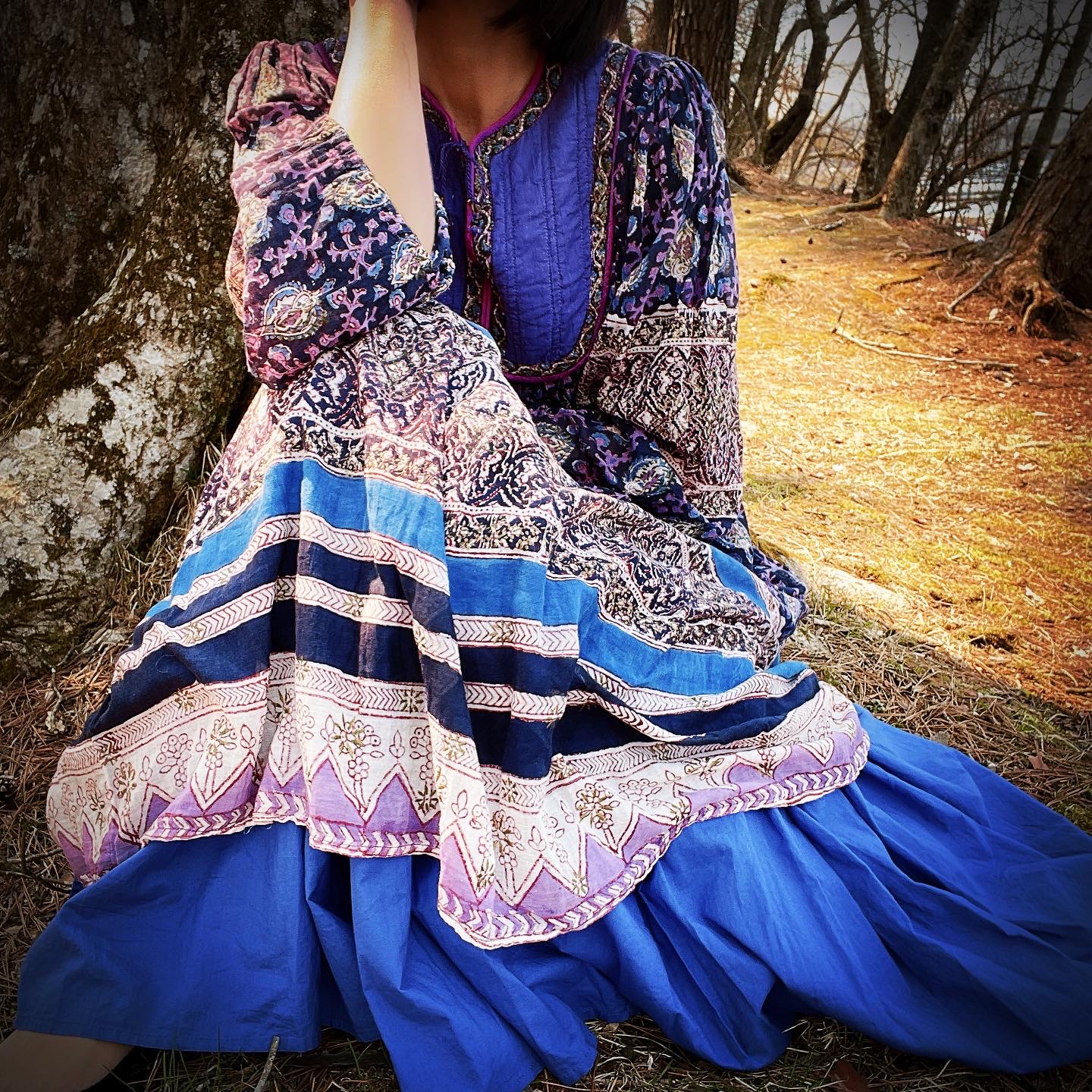 1970s Vintage Indian Cotton Tribal Dress | Anemone Vintage